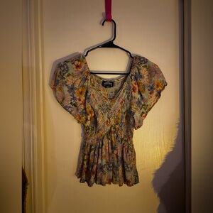 Angie Multicolor Floral Blouse